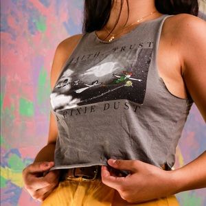 Gray Peter Pan Crop Top